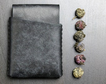Handmade Italian Leather Minimalist Wallet - Slim Design Cards Holder