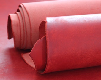 Vegetable Tanned Leather Sheets | Full Grain Cowhide Panels for Crafts