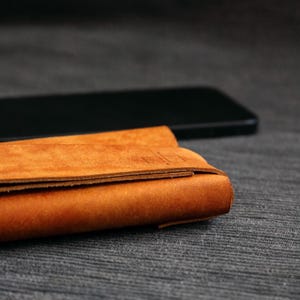Custodia portafoglio di lusso per Galaxy S25 Ultra Plus - Realizzata a mano nell'UE / Custodia protettiva in pelle per portafoglio Samsung Galaxy Fold 6