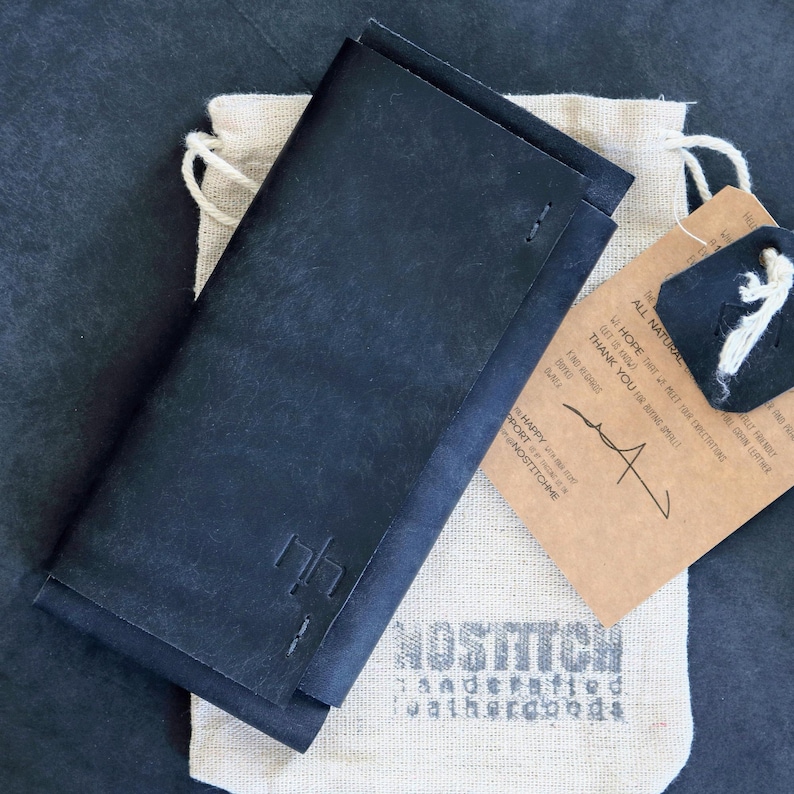 Aesthetic Black leather phone cover sleeve for Samsung Galaxy Z Fold 8 Ultra phones. Handmade in Europe