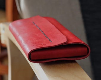 Full Grain Italian Leather iPhone 17 Pro Max Wallet Case with Card Pocket