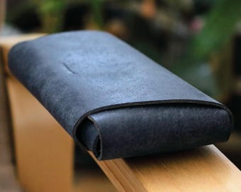 Étui pour portable en cuir Fold 6 + S Pen Fold Edition - Fabriqué à la main dans l&#39;UE | Étui protecteur pour téléphone avec pochette pour stylet Fold 5 et S Sen
