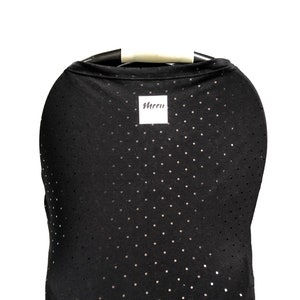 Donkere glamour-meervoudig gebruik cover, verpleegkunde cover, Carseat cover, winkelwagen cover