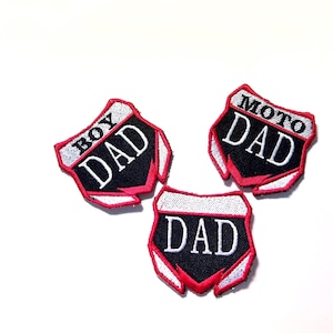 Dirt Bike Number Plate DAD/MOM Embroidery Machine Patch Design Files