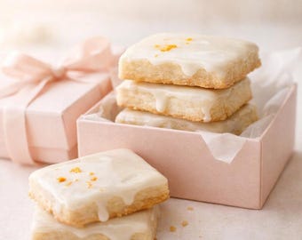 Orange Cardamom Shortbread Cookies 12 pack: European Butter Vegan Gluten dairy free