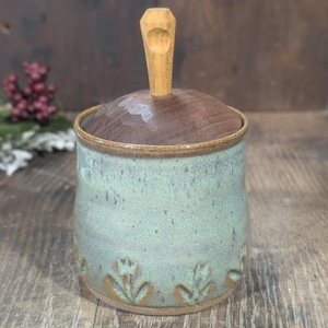 Treasures Jar with Wooden Lid