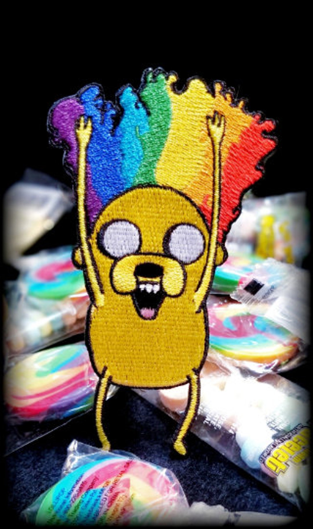 Jake Adventure Time Inspired Patch (hook and Loop Backed) - Etsy