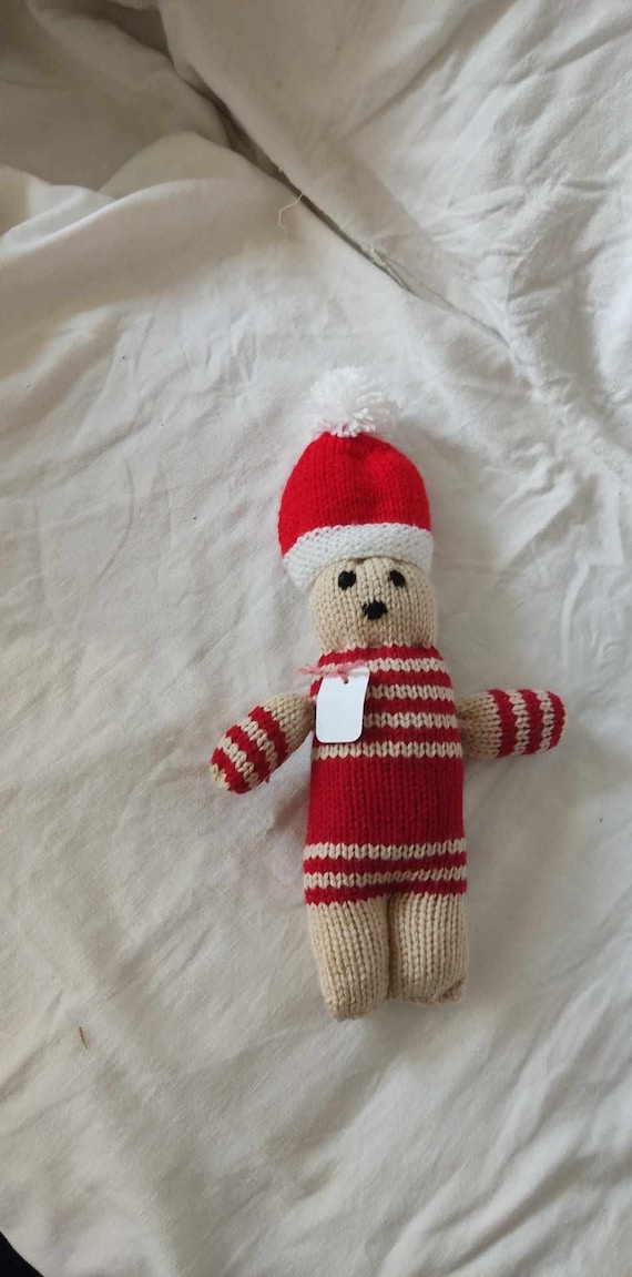 doudou lapin chapeau noël