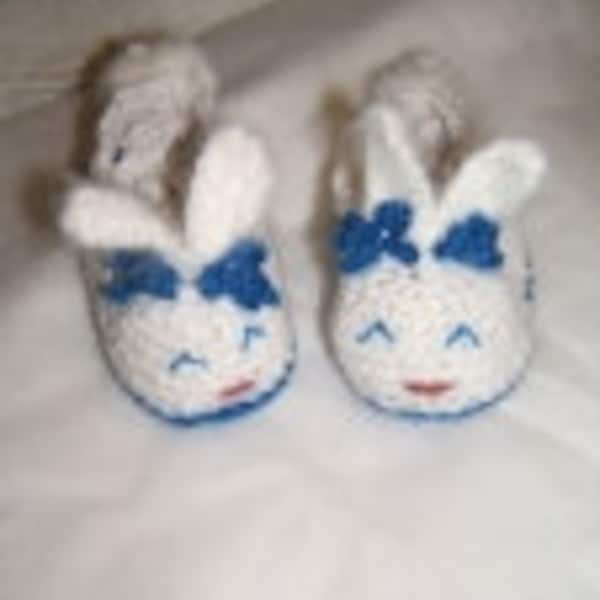 chausson lapin crochet