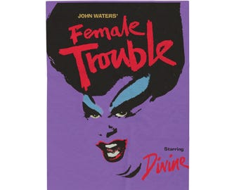 Female Trouble Fleece Blanket, Divine Movie Poster, John Waters Film