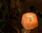 Himalayan Salt Lamp Chandelier Salz Steh Lampe Leuchter Crystal Candle Holder With 2 Free Teelight Candles