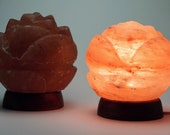 Himalayan Salt Lamp Flower Shaped Salz Steh Lampe Crystal Lamps