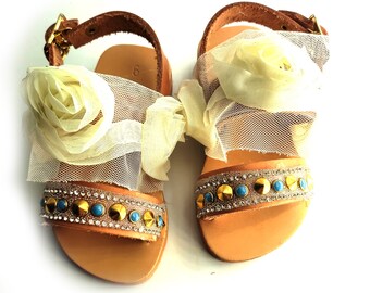 Coming home shoes for bohemian kids, Leather Baby Sandals, Baby Girl Shoes, Lace Sandals Wedding, Baptism Gift Girl, Leather sandals toddler