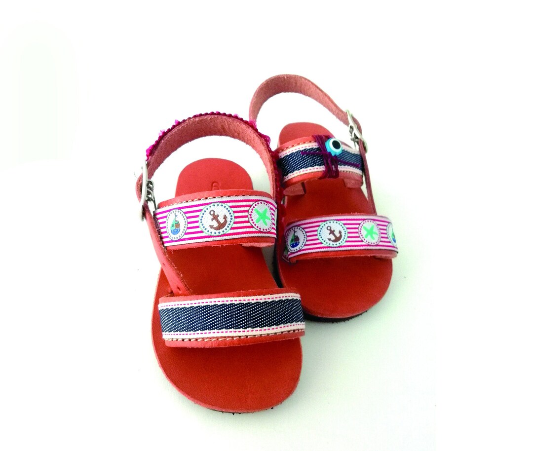 Unisex Sandals Leather for Kids, Made to Order Baby Greek Sandals ...