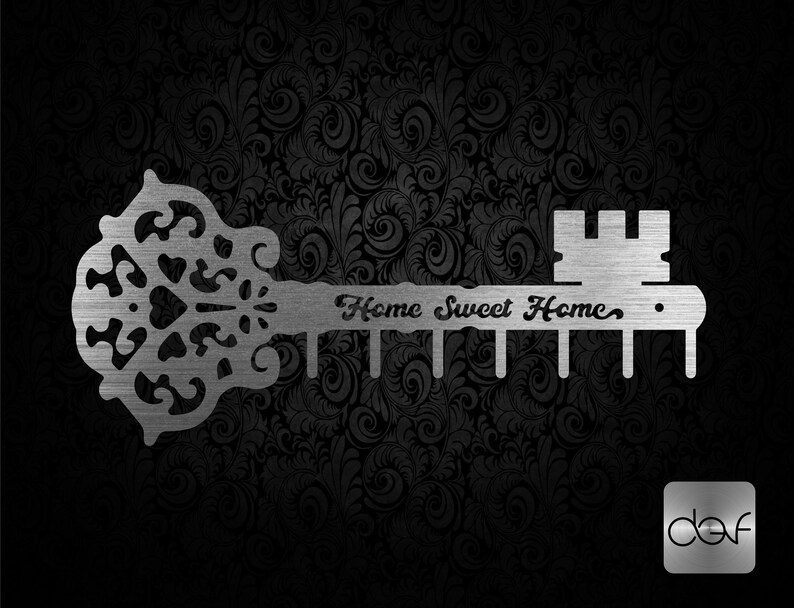 Home sweet home key holder DXF CNC dxf for Plasma Laser Etsy
