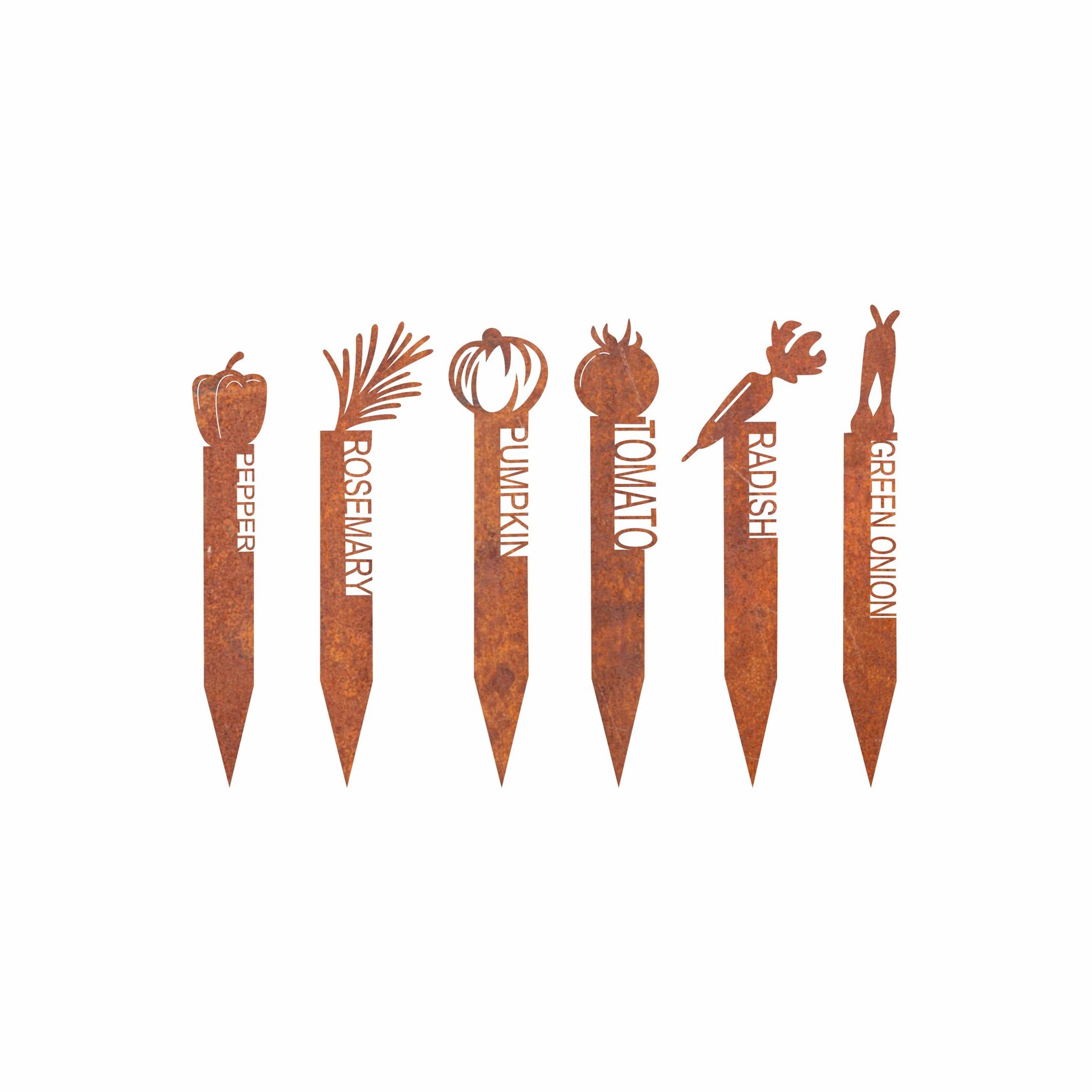 Vegetable Garden Stakes Yard Decor DXF CNC Dxf for Plasma Etsy