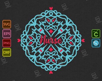 Download Nurse Mandala Svg Etsy