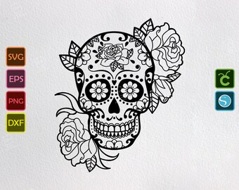 Download Mandala skull svg | Etsy