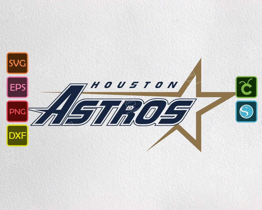 Download Houston Astros Svg Vintage 1995 1999 Logo Png Open Star Etsy