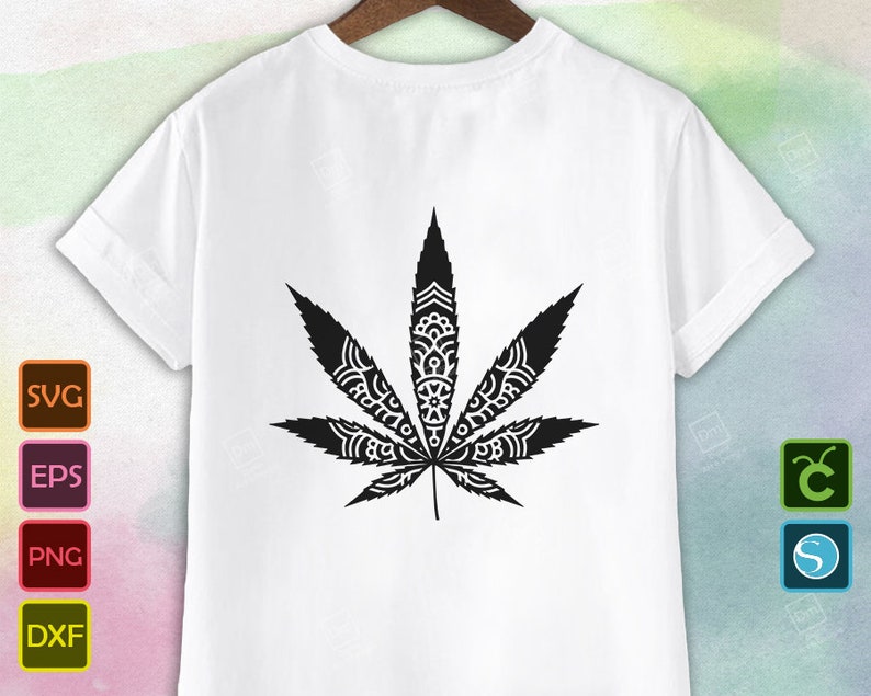 Download Cannabis Leaf Mandala SVG Boho Hemp Pot Mary Jane Png | Etsy