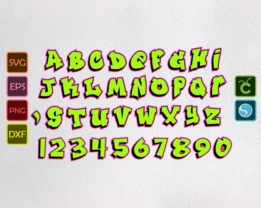 Download Fresh Prince Alphabet Svg Graffiti Font Png African American Etsy