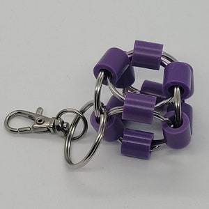 Cubed Finger Fidget Keychain 16 Color Options image 1