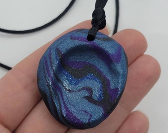 Collar de piedra de preocupación galáctica - Dedo Fidget