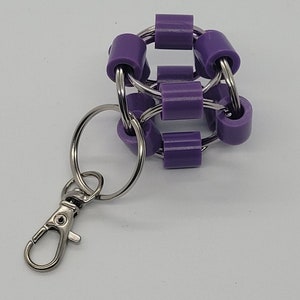 Cubed Finger Fidget Keychain 16 Color Options image 2