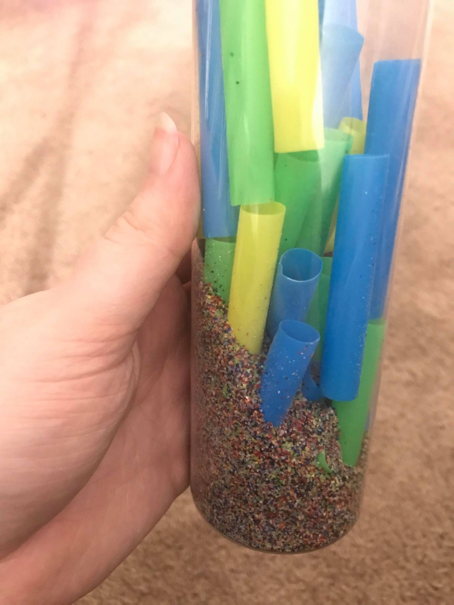 Rain Stick Sensory Bottle Etsy