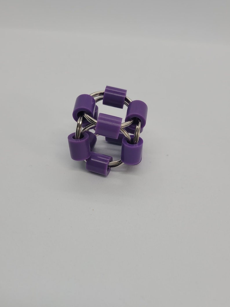 Cubed Finger Fidget Keychain 16 Color Options image 4