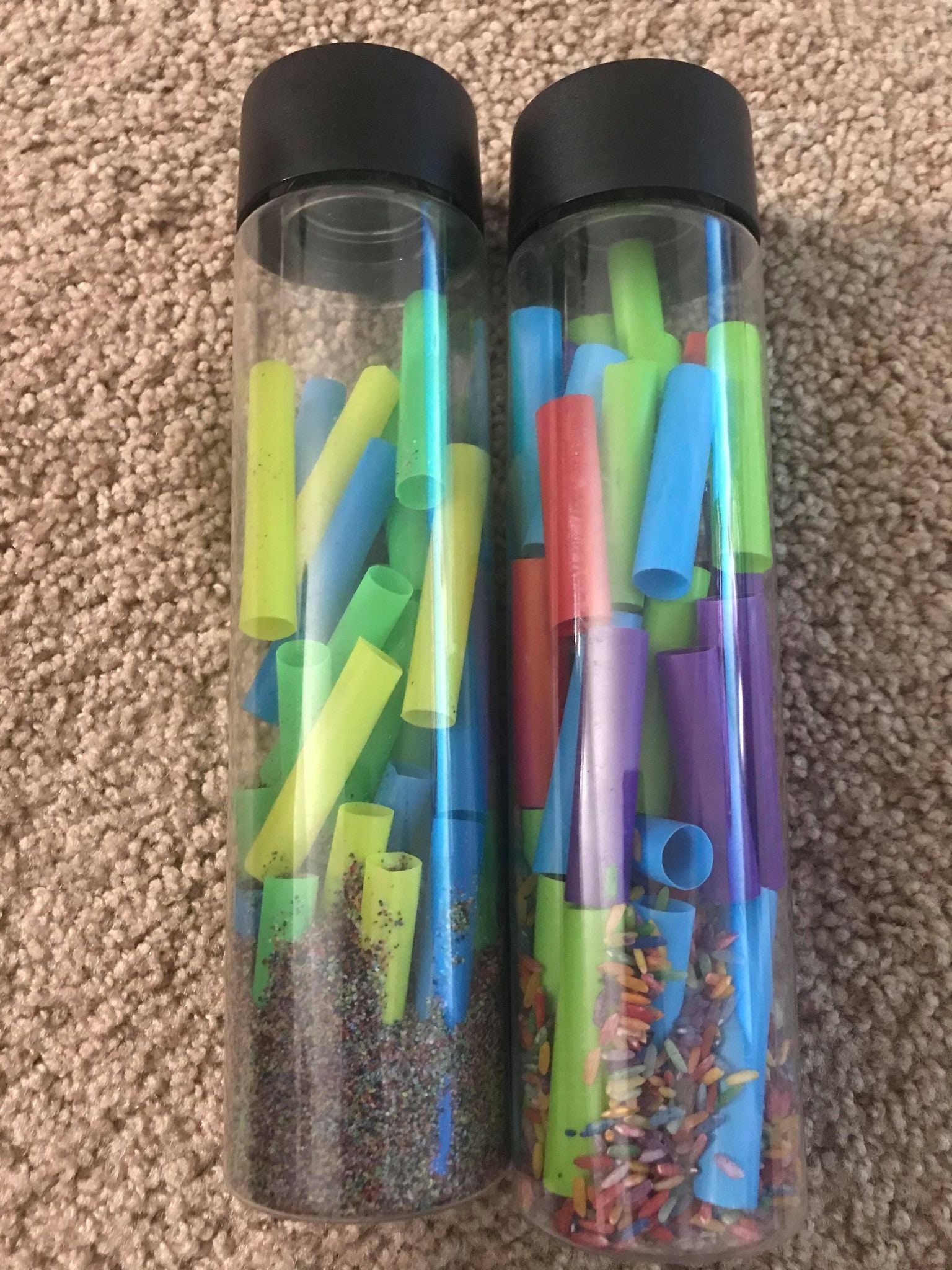 Rain Stick Sensory Bottle Etsy