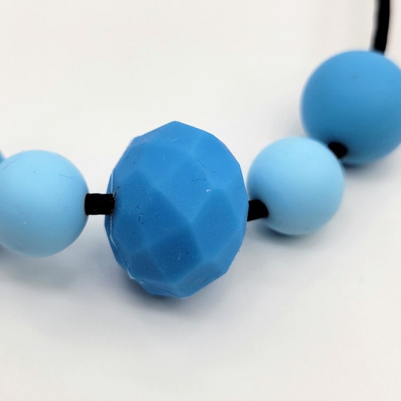 Textured Abacus Silicone Fidget Necklace