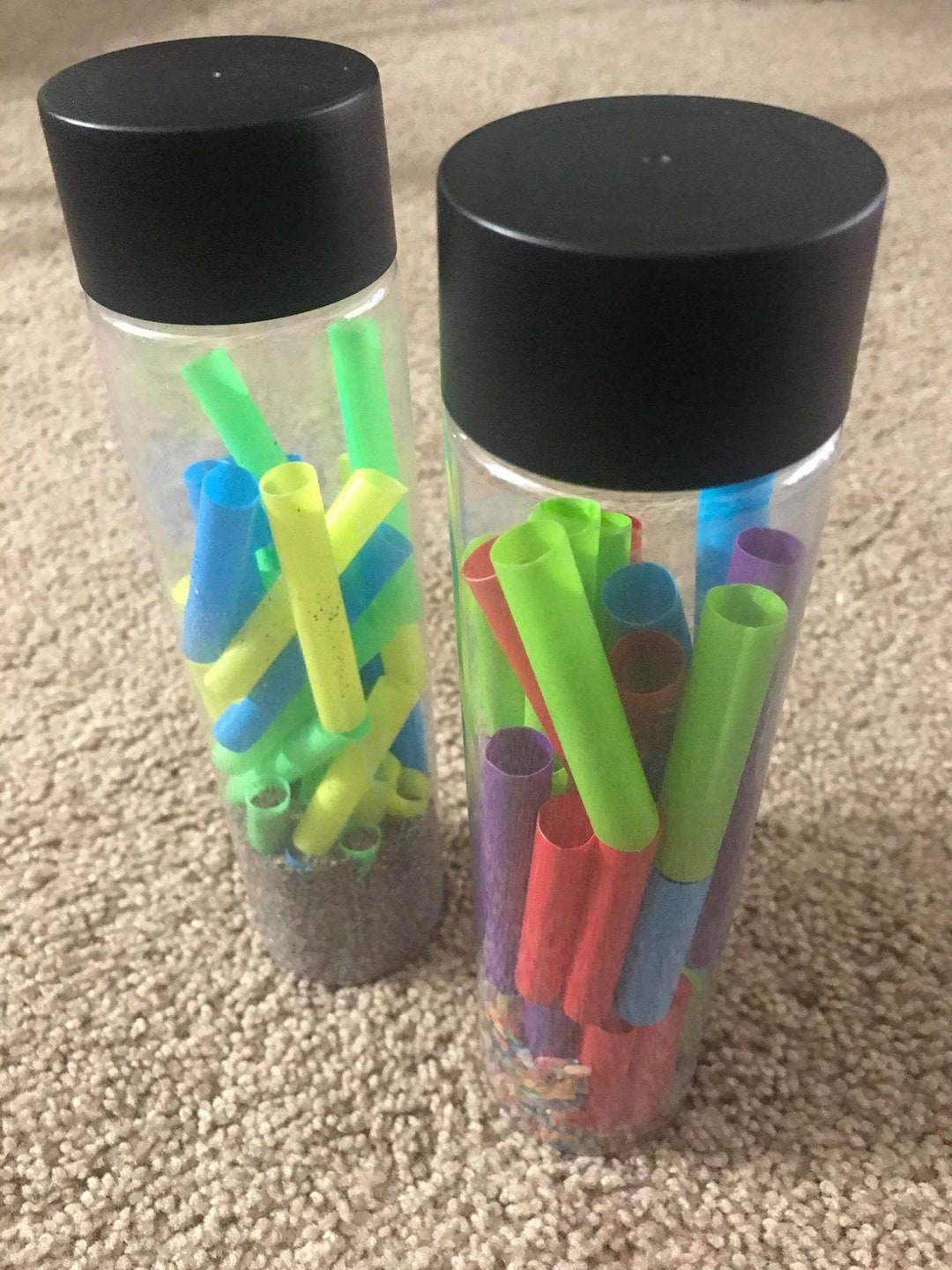 Rain Stick Sensory Bottle Etsy