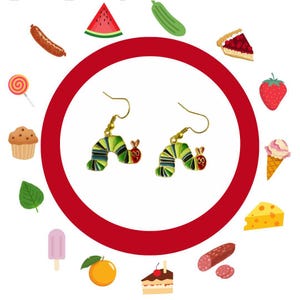 The Very Hungry Caterpillar Earrings