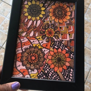 Oshun-5 Sunflowers, Oshun African Goddess, Caridad del Cobre, Oshun Art, Oshun Goddess of Fertility, Oshun Painting, Oshun Goddess of Yoruba