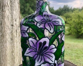 Old-Fashioned Lily Bottle Light