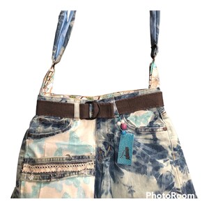 Aqua Butterfly Jean Purse