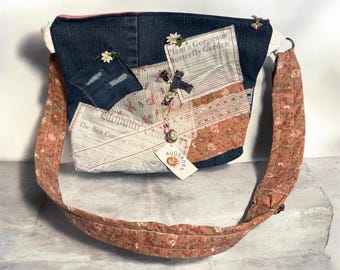 New*Garden Rose Jean Purse