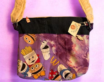 New**Fast Food Cartoon Jean Purse