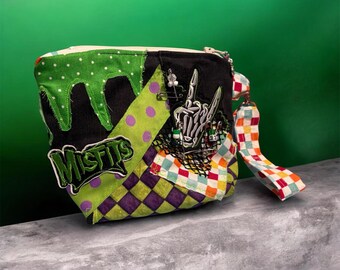 New**Misfit Jean Clutch/Cosmetic Bag