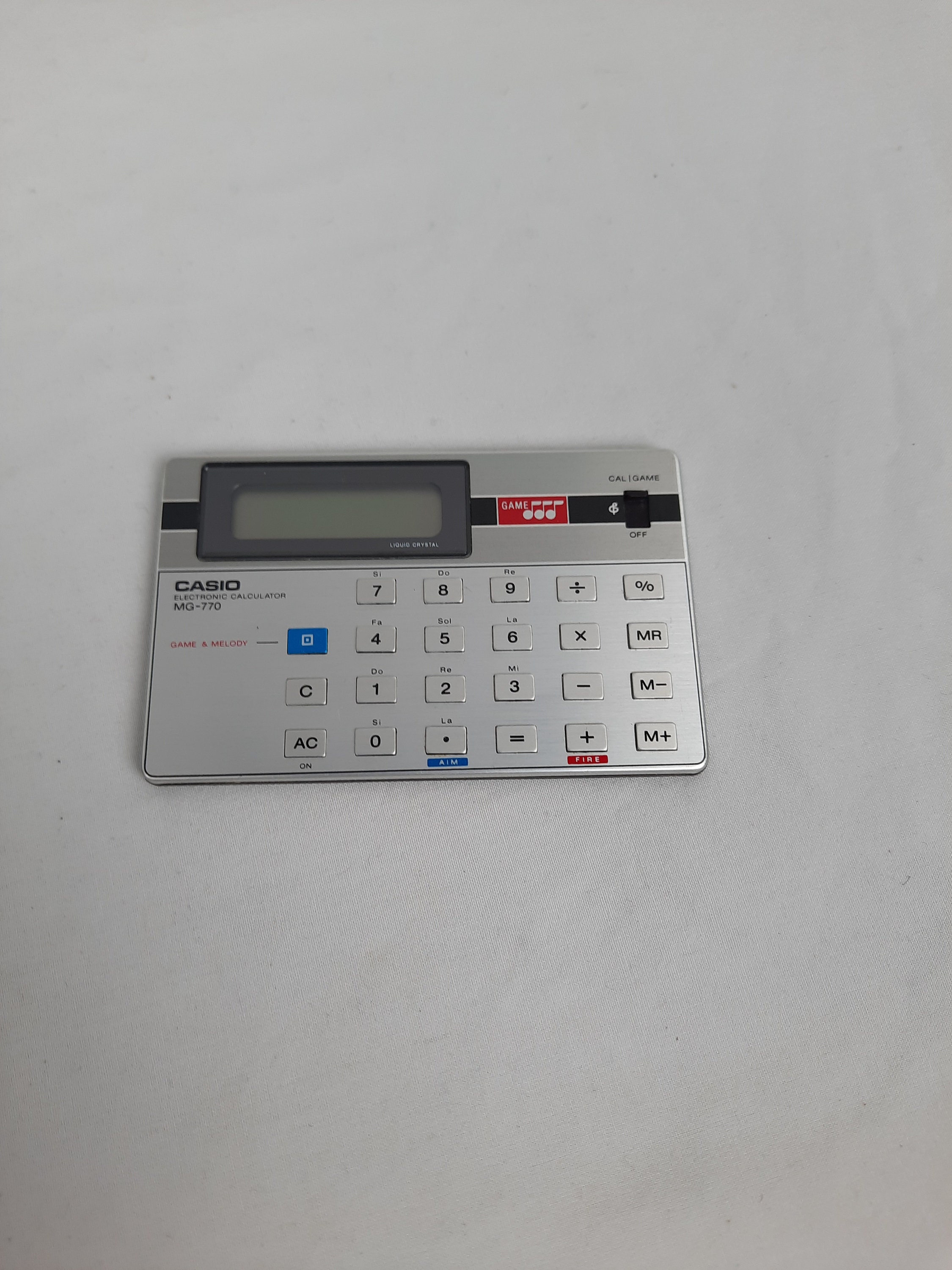 超希少CASIO ゲーム電卓　MG-770 Yahoo!オークション -「カシオ ゲーム電卓」の落札相場・落札価格