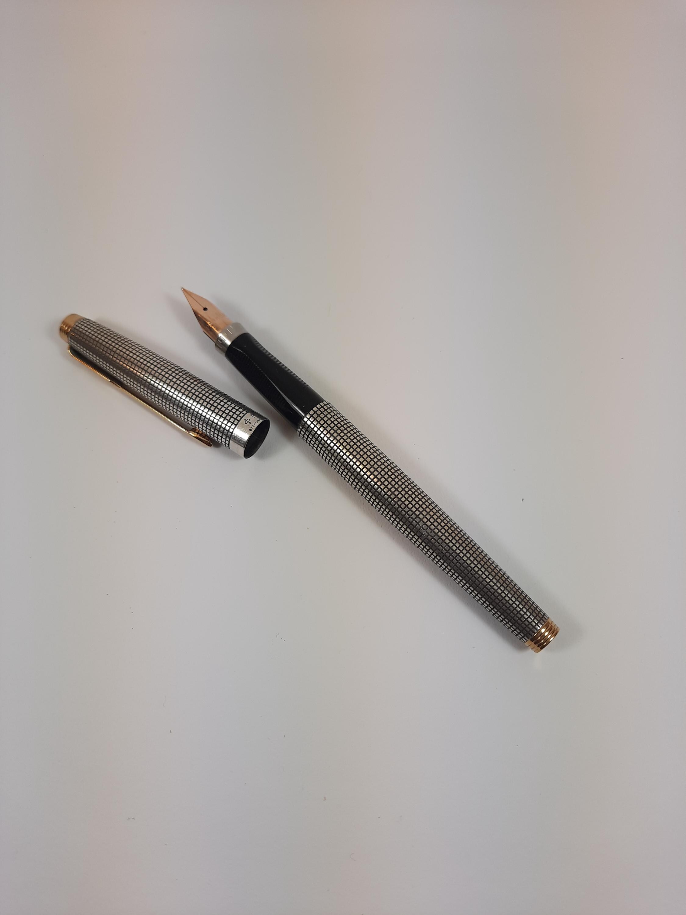 希少なパーカー 75 シゼル スターリングシルバー ペンセット