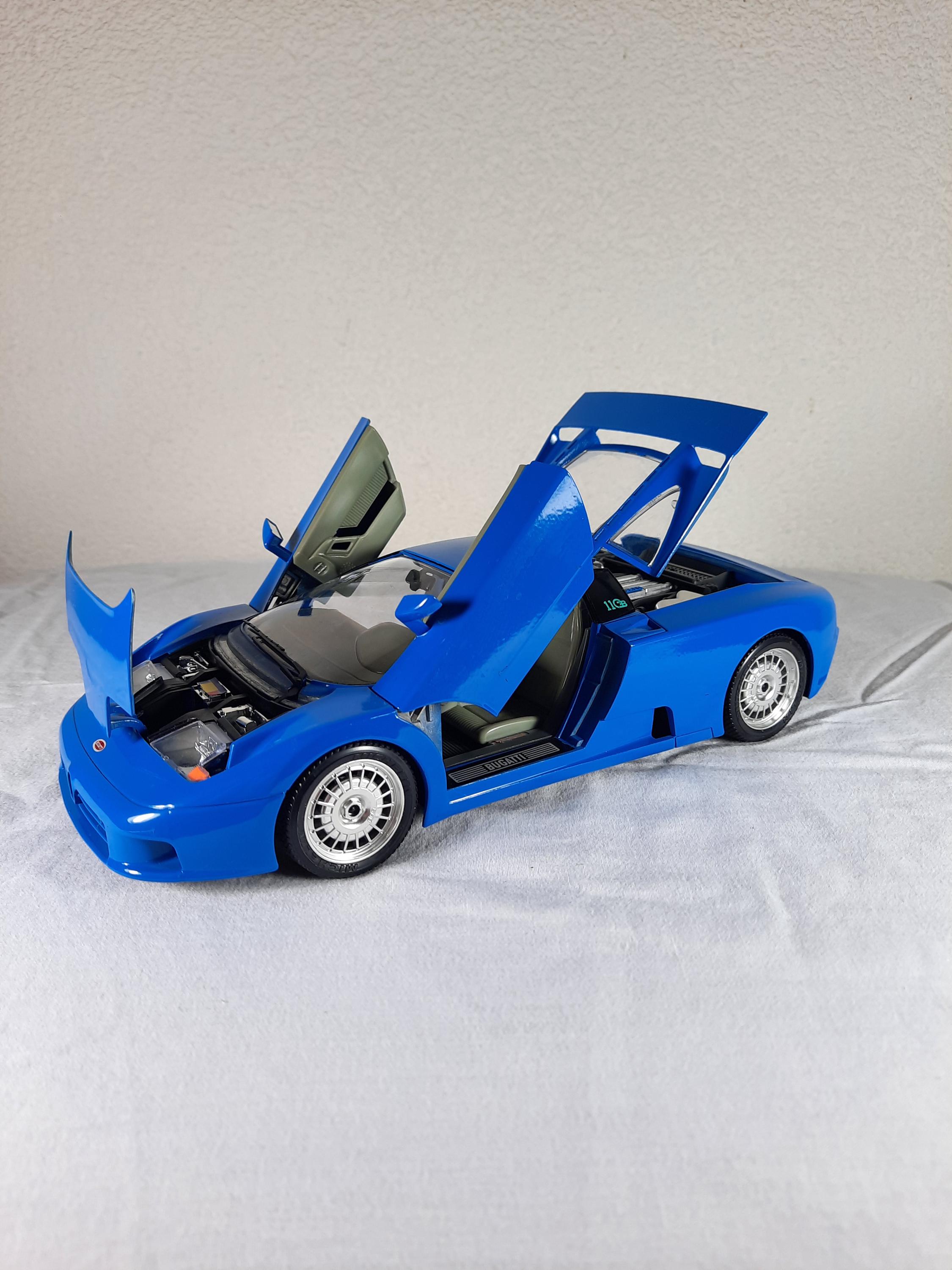 Bburago Bugatti EB110 Blauw Die Cast Modelauto 1/18 - Etsy