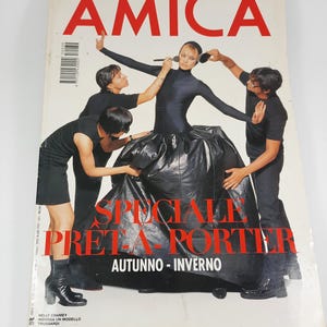 1995 AMICA 39 Revista de moda Mode tijdschrift Especial de septiembre Pret-a-Porter Italia