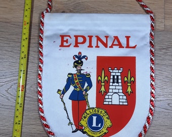 Vaan Lions Club Epinal Frankrijk Lions International Jaren '70 zijde silk