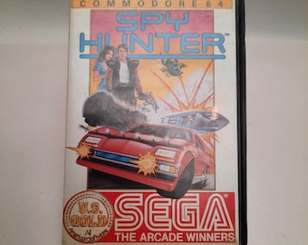 Vintage Commodore 64 Sega Cassette Game Spy Hunter US Gold Label
