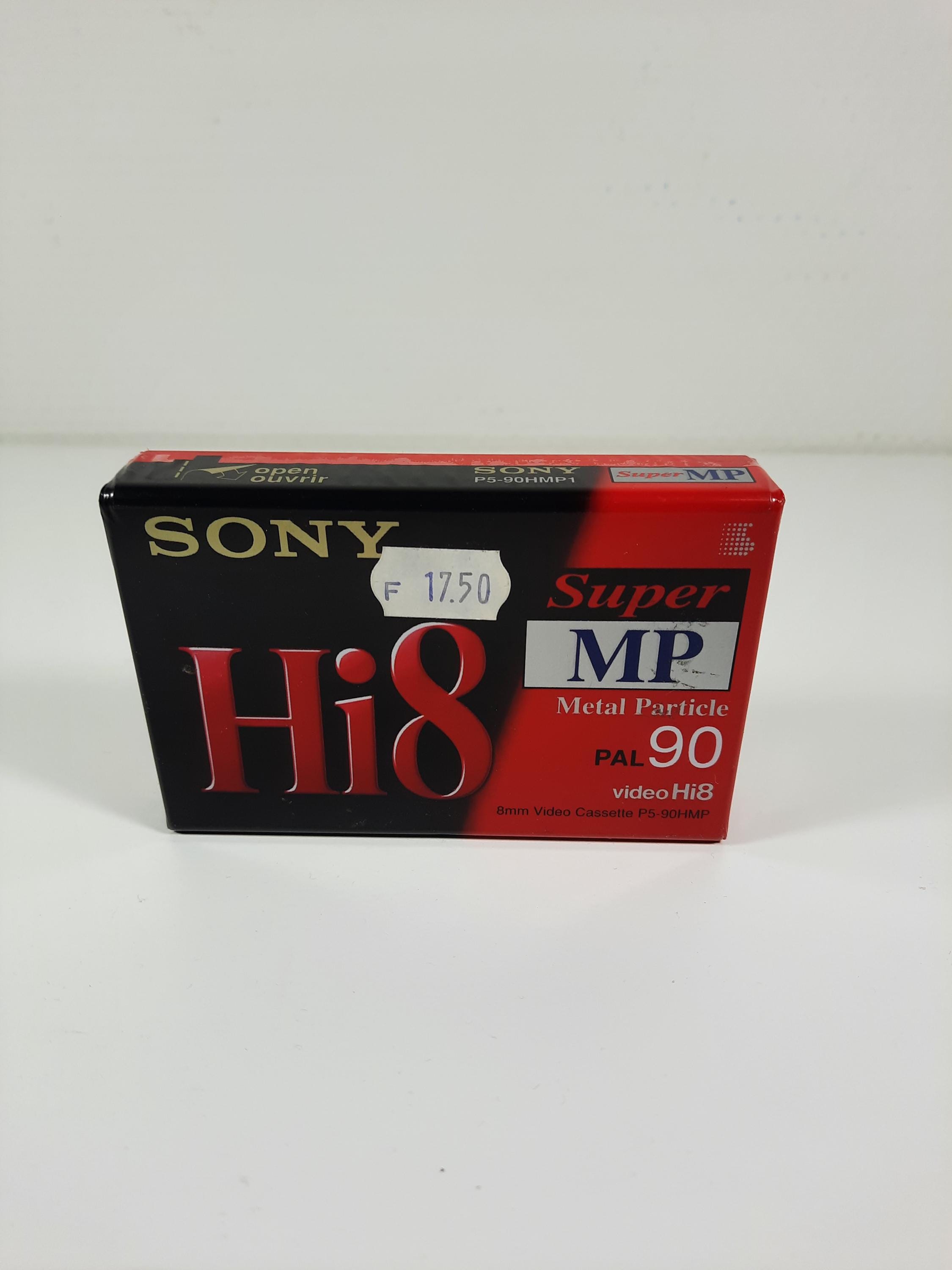 Sony Hi8 Super MP PAL90 8 Mm Video Cassette PS-90HMP Oude Voorraad