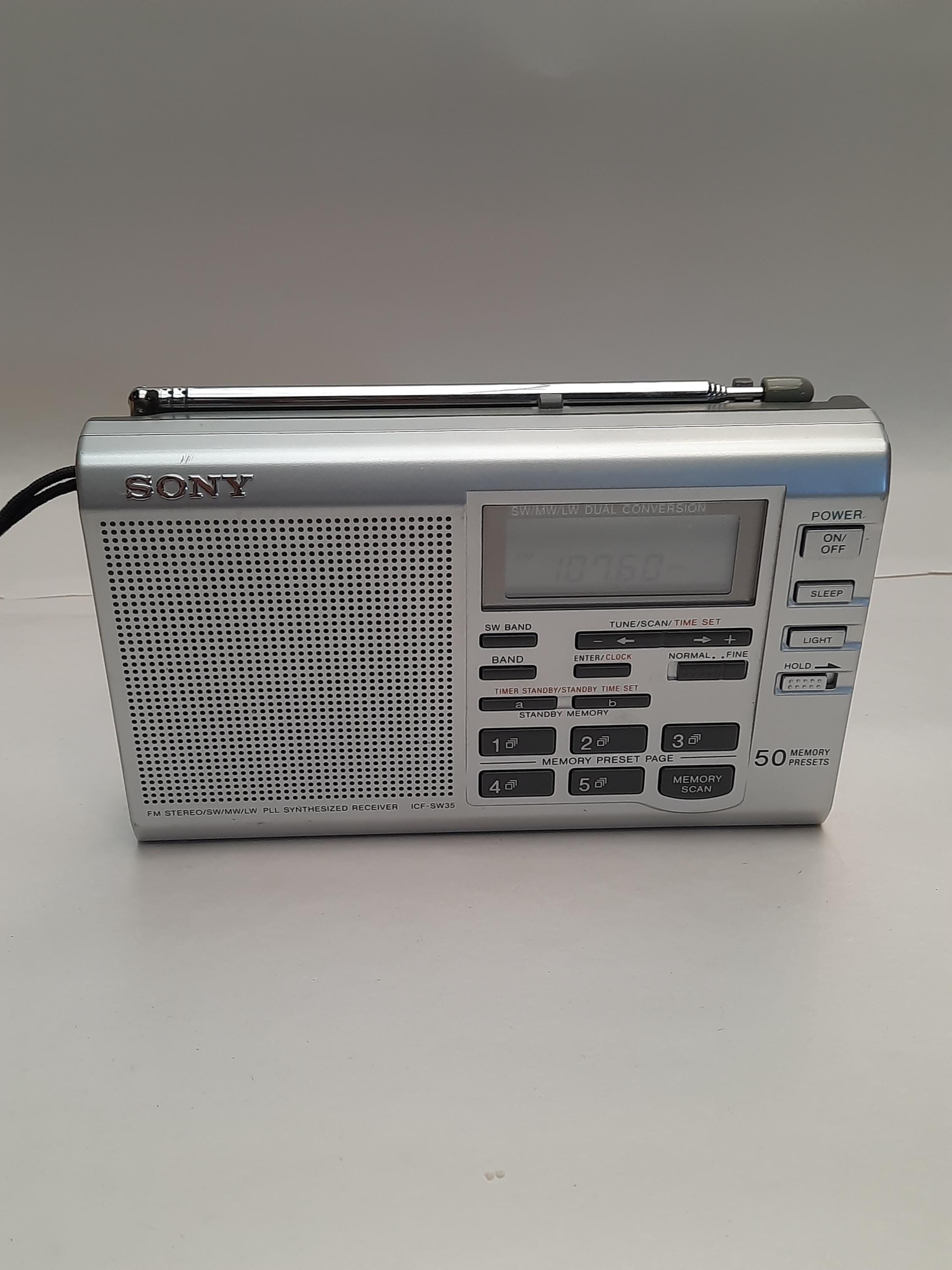 Digitale Wereldontvanger Sony ICF SW35 Met Hoes En Handleiding - Etsy