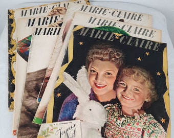 MARIE CLAIRE Vintage modetijdschrift uit de jaren dertig (Frankrijk)