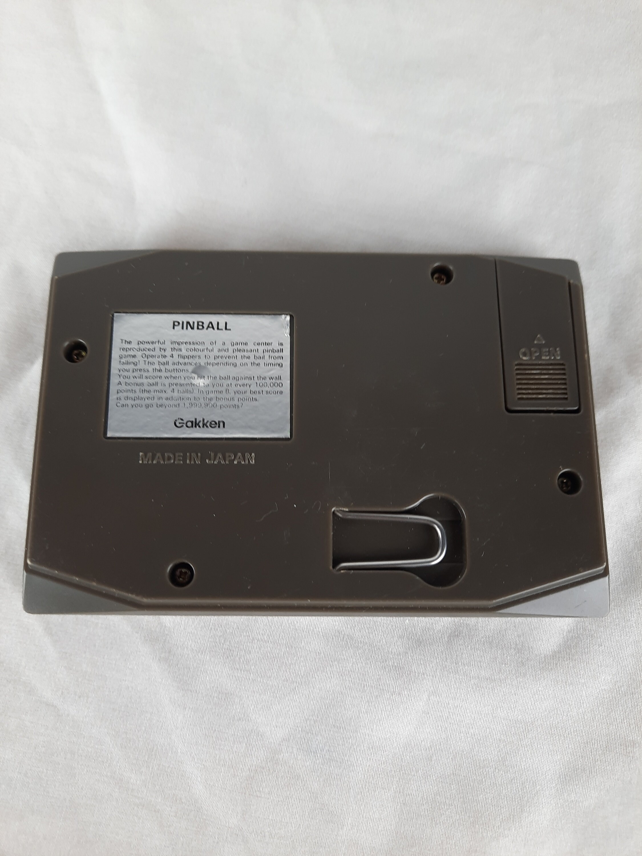 Gakken | Vintage | Hand Held Game | LCD Card Game | Pinball